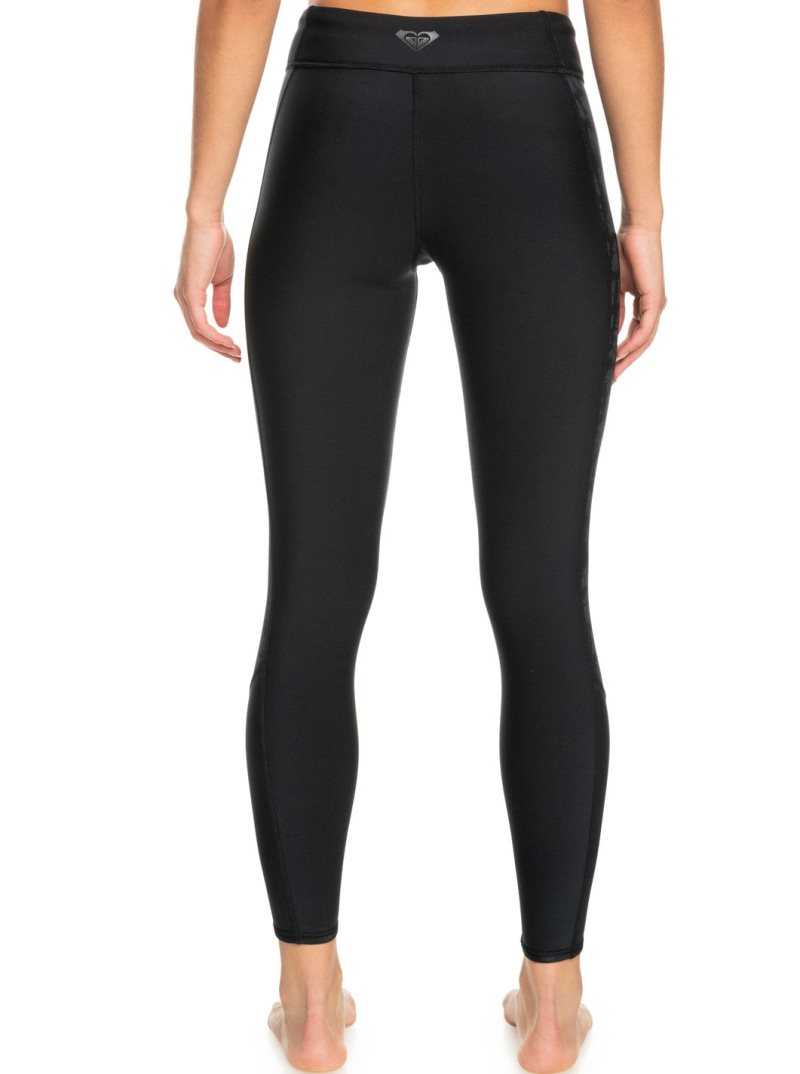 Roxy 1mm Swell Series Neoprene Surf Leggings Black | QYBVG-6472