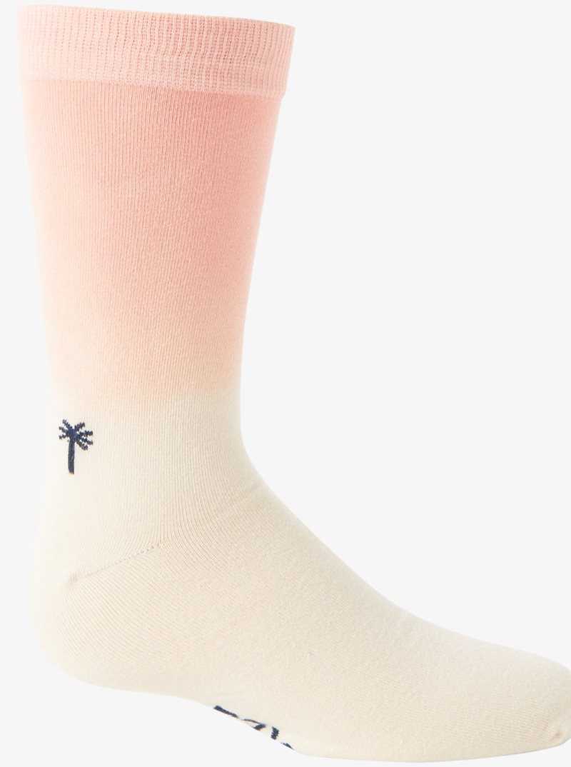 Roxy 2-Pack Crew Socks Blush | CJPZI-2813