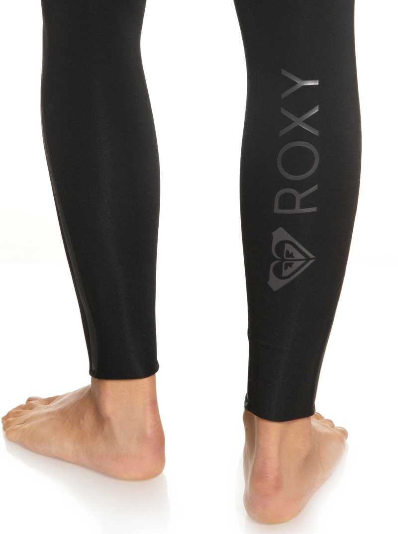 Roxy 3/2mm Syncro Plus Chest Zip Wetsuit Black/Black | LYDXQ-6059