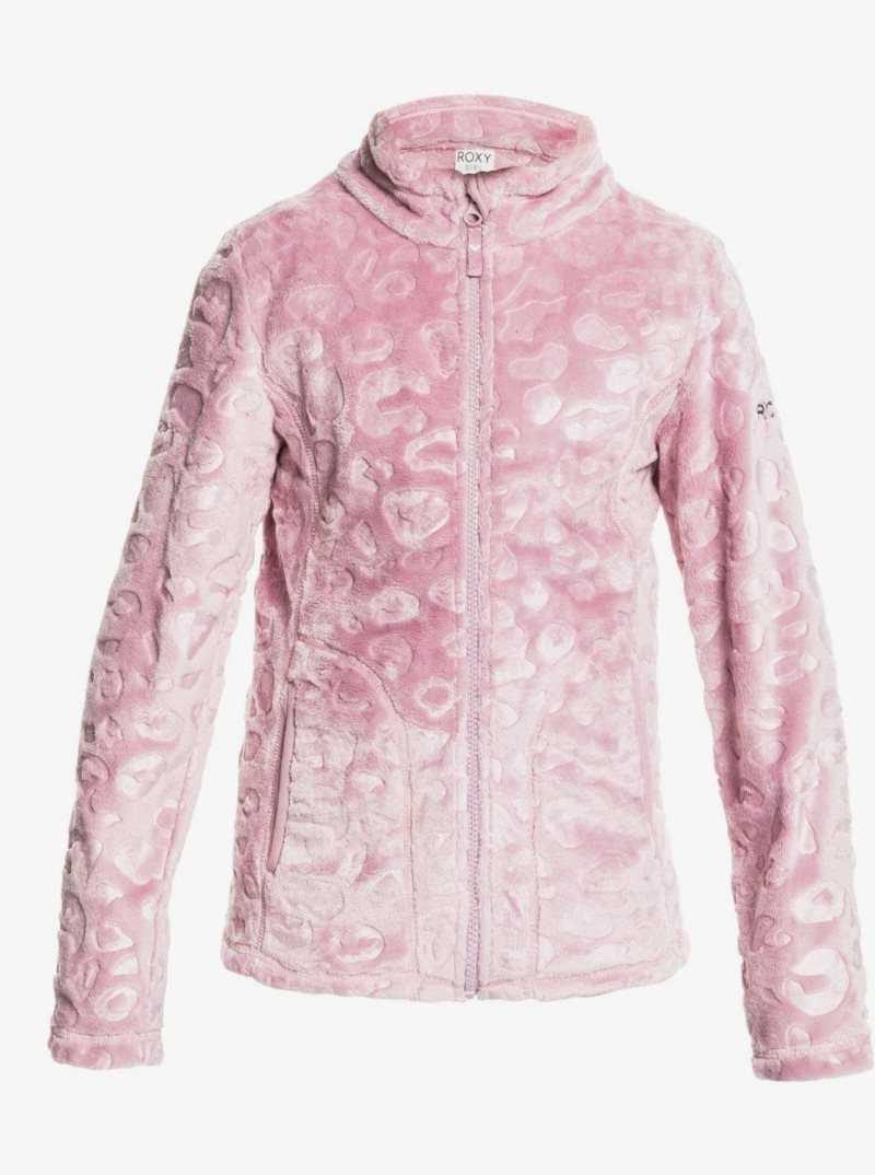 Roxy 4-16 Igloo Fleece Top Dawn Pink | GFCYI-1054