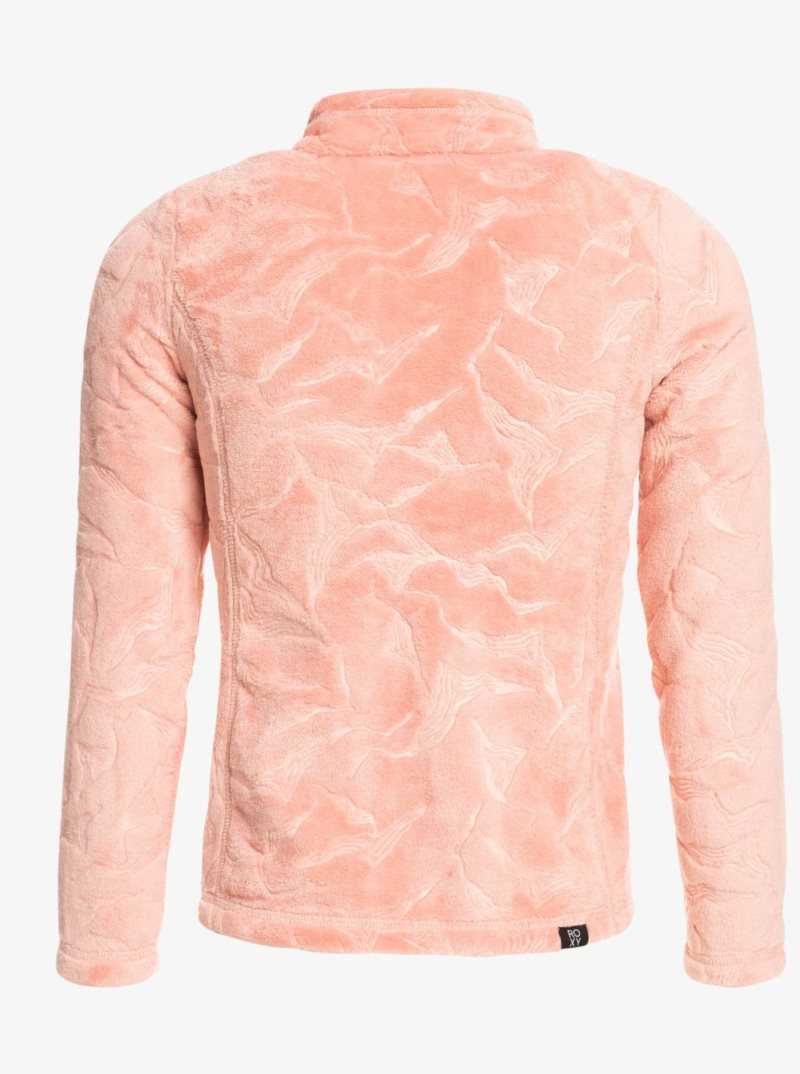 Roxy 4-16 Igloo Zip-Up Fleece Mellow Rose | VMEHQ-8567