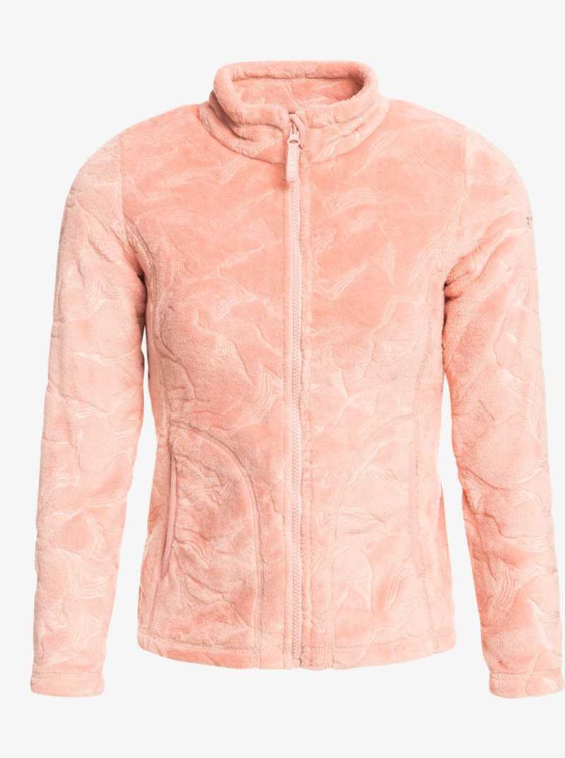 Roxy 4-16 Igloo Zip-Up Fleece Mellow Rose | VMEHQ-8567