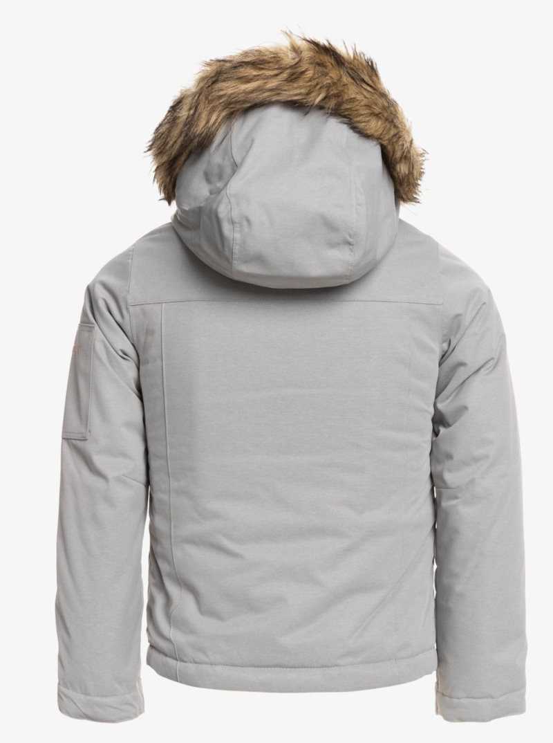 Roxy 4-16 Meade Insulated Snow Jacket Heather Grey | CPGVO-4208