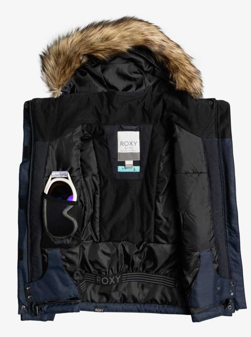 Roxy 4-16 Meade Snow Jacket True Black | JSRDI-8159