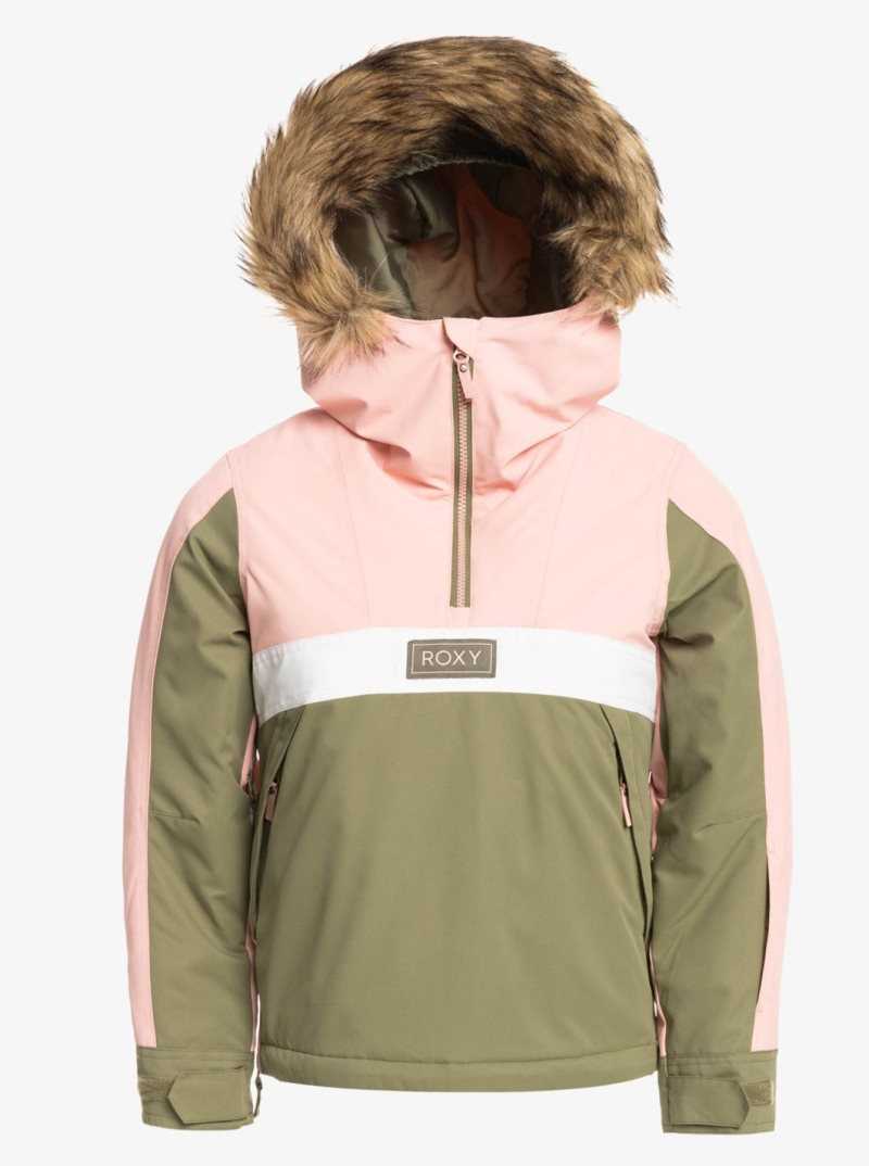 Roxy 4-16 Shelter Insulated Snow Jacket Deep Lichen Green | KDLNA-2097