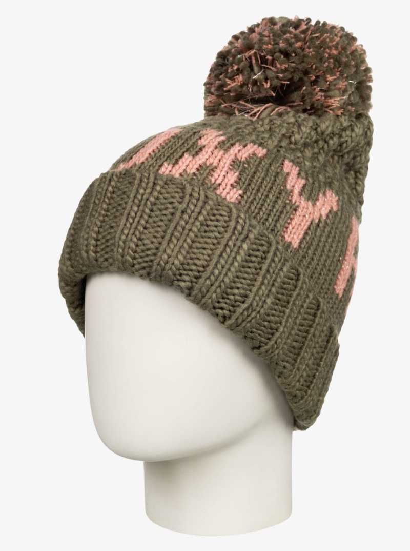 Roxy 4-16 Tonic Beanie Deep Lichen Green | QURHA-0418