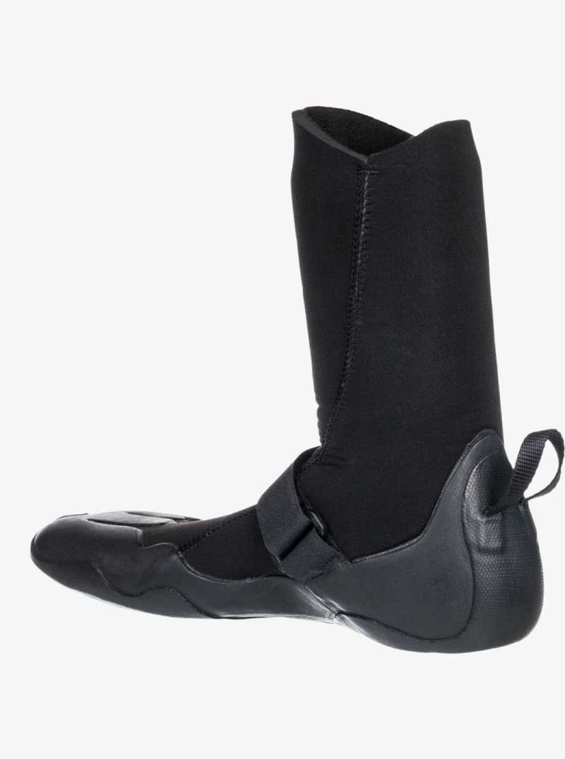 Roxy 5mm Swell Round Toe Wetsuit Boots True Black | FEAXS-3524