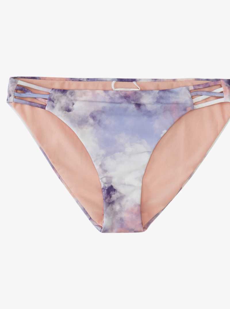 Roxy Active Full Bikini Bottoms Mellow Rose Cloud Colors | ICSWP-7392