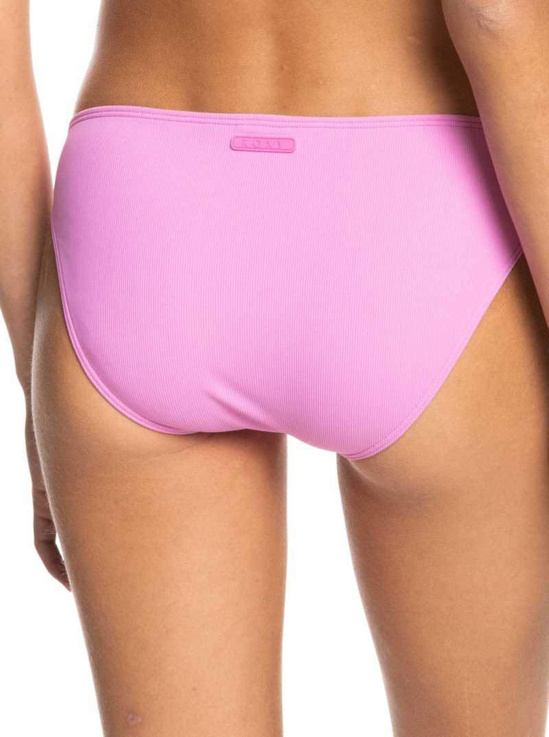 Roxy Active Rib Hipster Bot Bikini Bottoms Cyclamen | UDVFP-6823