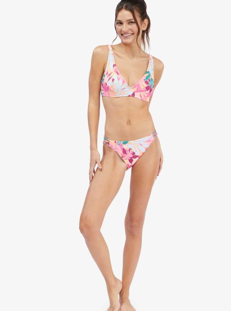 Roxy Active Underwired Bikini Top Cantaloupe Tropi Palm | BAVEL-8164