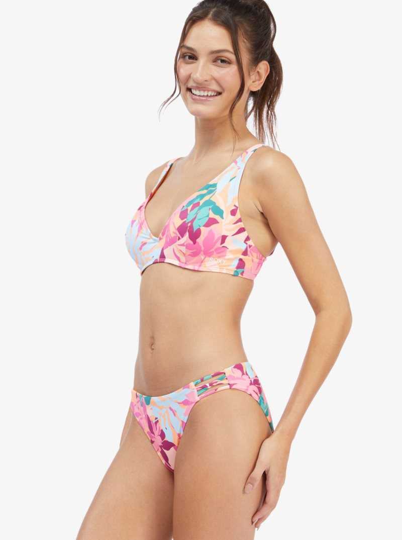 Roxy Active Underwired Bikini Top Cantaloupe Tropi Palm | BAVEL-8164