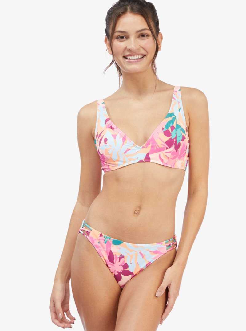 Roxy Active Underwired Bikini Top Cantaloupe Tropi Palm | BAVEL-8164