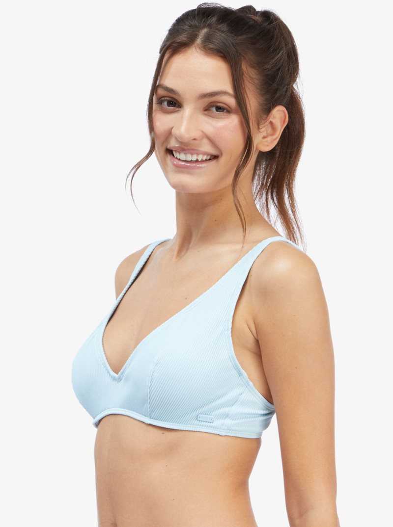 Roxy Active Underwired Bikini Top Cool Blue | XUJAO-9028