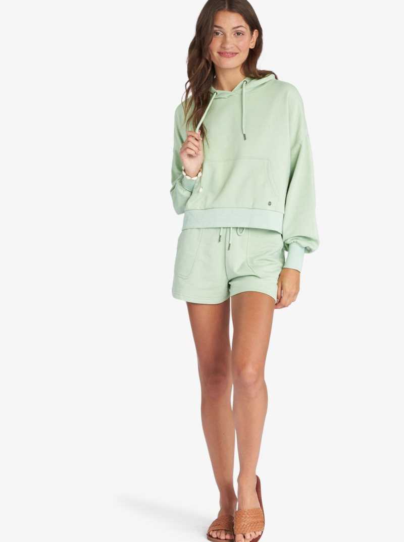 Roxy Afternoon Hike Pullover Hoodie Sprucetone | TDWKX-0418