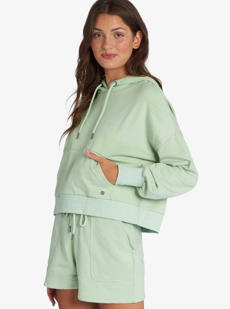 Roxy Afternoon Hike Pullover Hoodie Sprucetone | TDWKX-0418