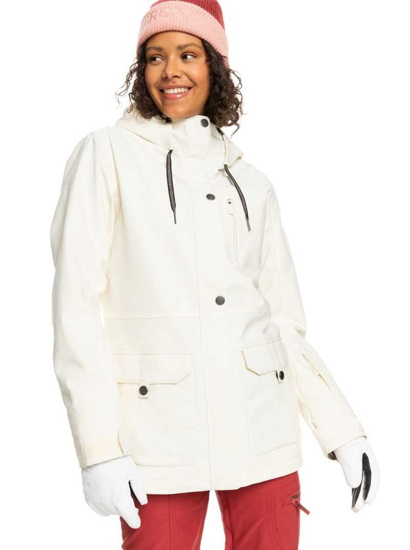 Roxy Andie Insulated Snow Jacket Egret | RFEUP-3215