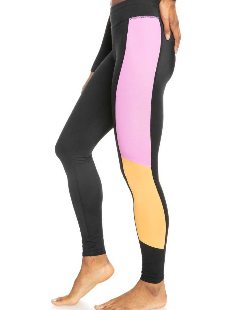 Roxy Another Clock UPF 50 Technical Leggings Anthracite | YNOMC-9561