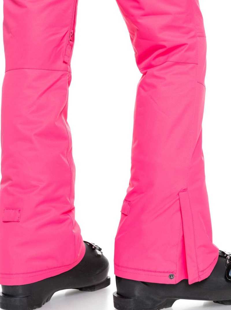 Roxy Backyard Snow Pant Shocking Pink | ZUFOK-9731