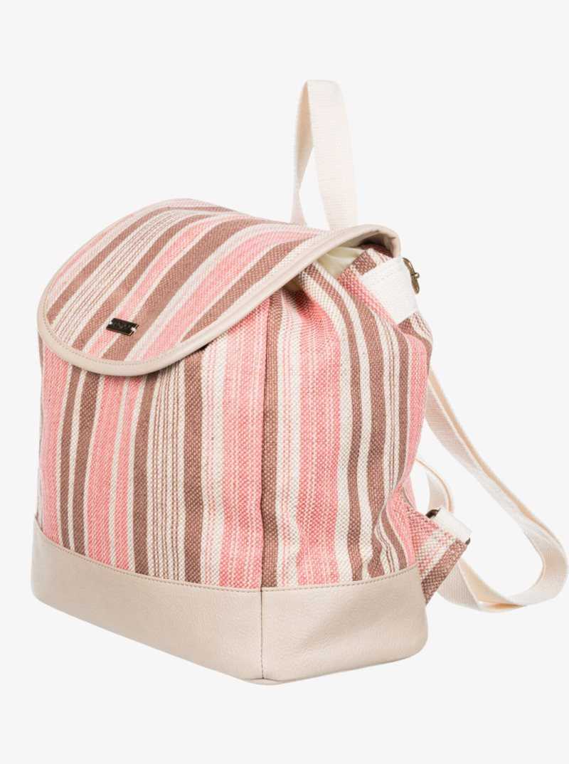 Roxy Banana Palm Backpack Beach Backpack Cork Matak Stripe | QCSVI-3082