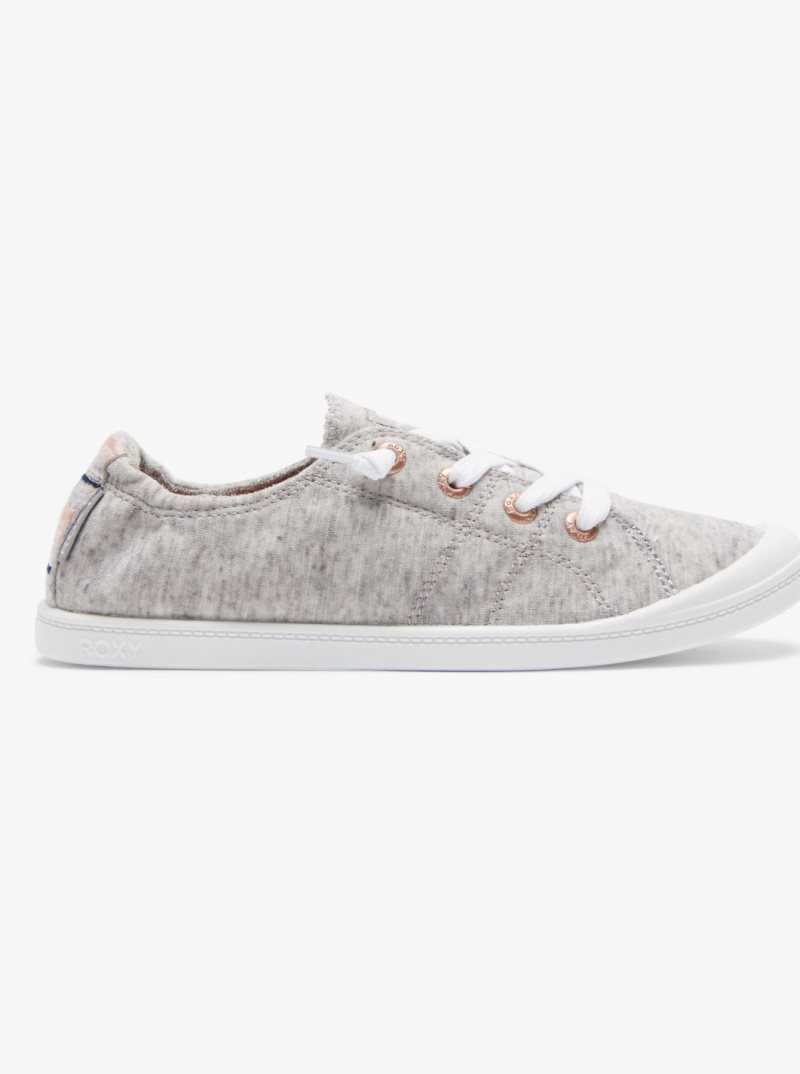 Roxy Bayshore Shoes Dark Grey | SNAKI-4679