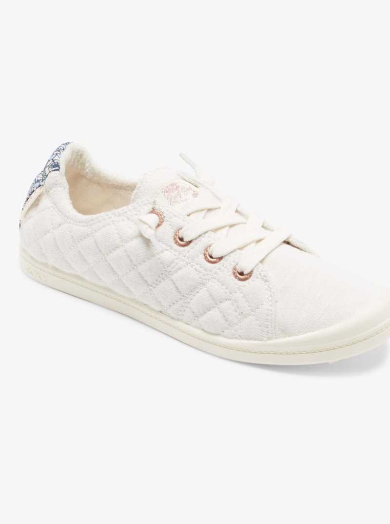 Roxy Bayshore Shoes White/White/C Blue | RONTZ-2763