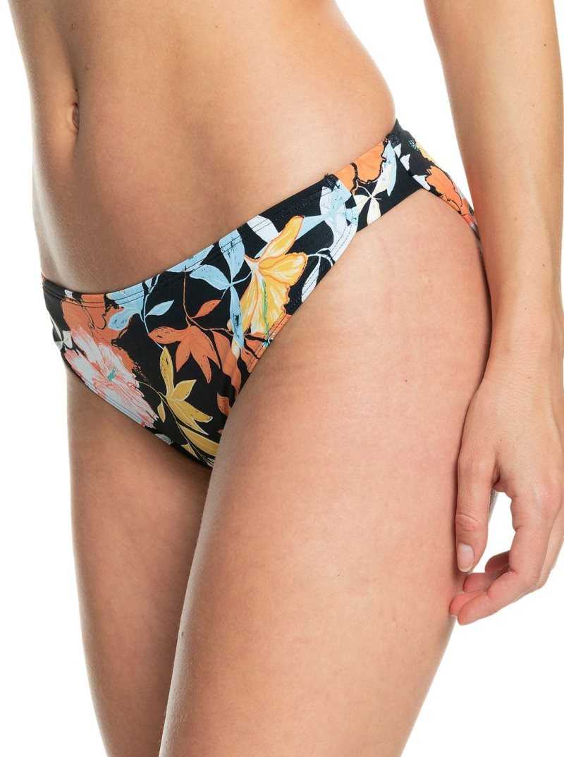 Roxy Beach Classics Bikini Bottoms Anthracite S Island Vibes | APJLO-6509