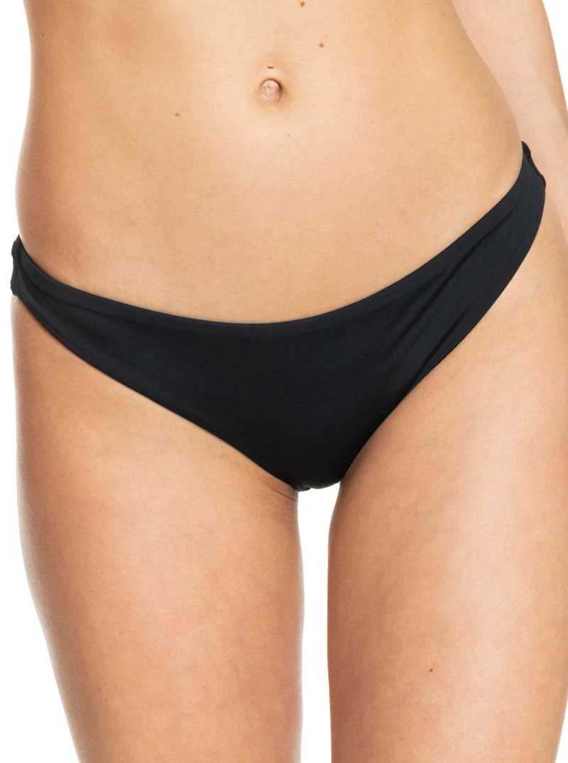 Roxy Beach Classics Cheeky Bikini Bottoms Anthracite | CKDVO-0971