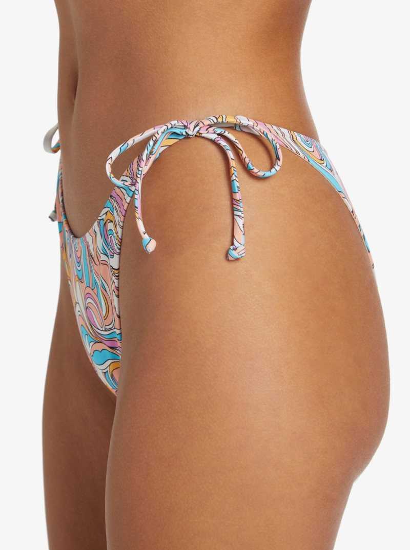 Roxy Beach Classics Cheeky Bikini Bottoms Swirly Daze | OBIGQ-2689