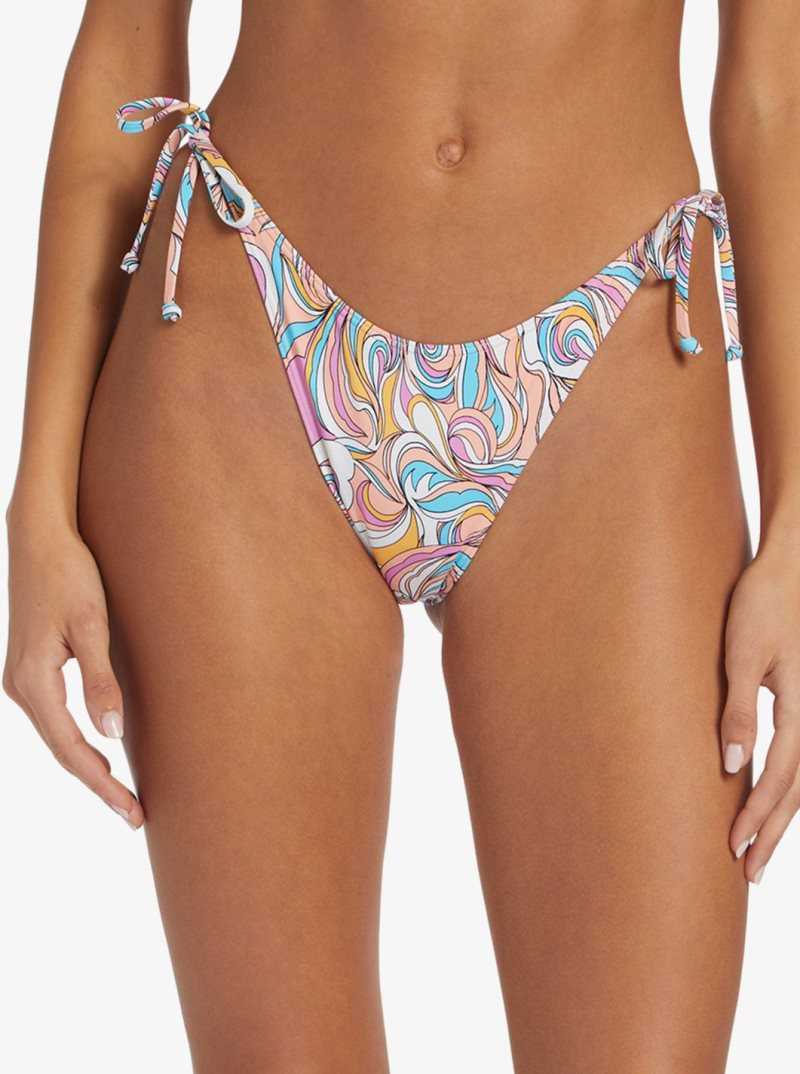 Roxy Beach Classics Cheeky Bikini Bottoms Swirly Daze | OBIGQ-2689