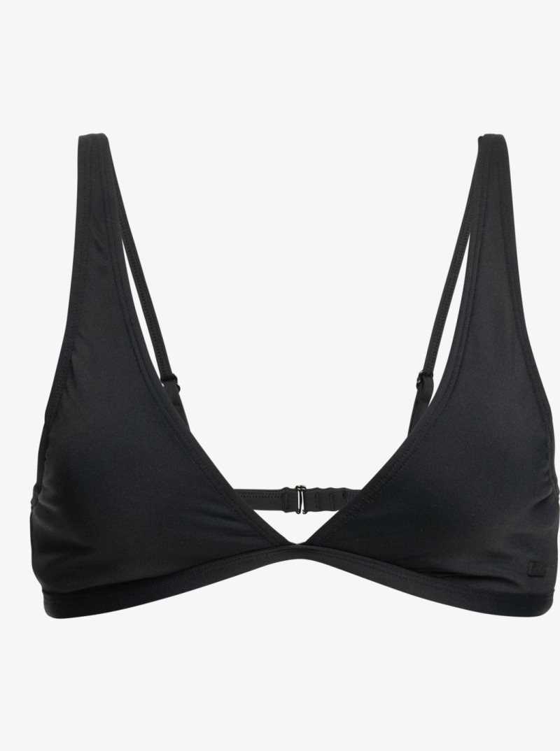 Roxy Beach Classics Elongated Triangle Bikini Top Anthracite | BLUJX-4672