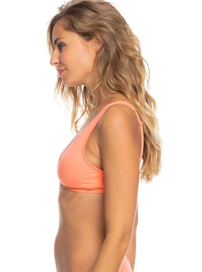 Roxy Beach Classics Elongated Triangle Bikini Top Fusion Coral | NWCVG-2843