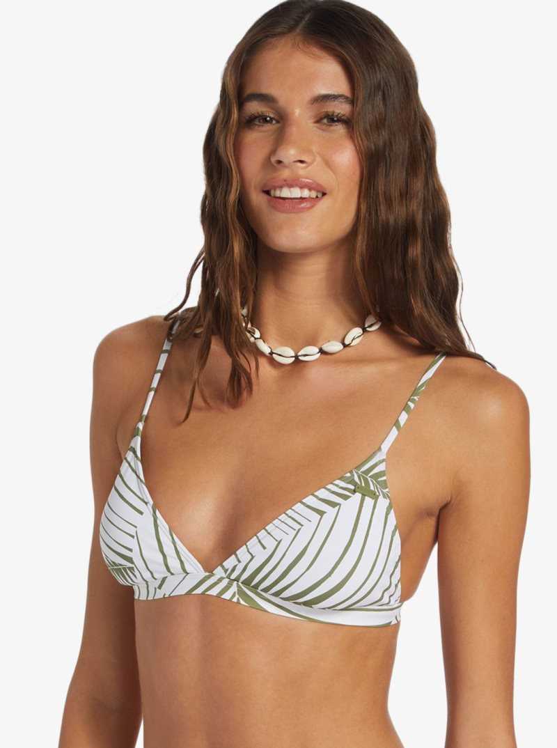 Roxy Beach Classics Fixed Triangle Bikini Top Palm Tree Dreams | JPMUQ-5840