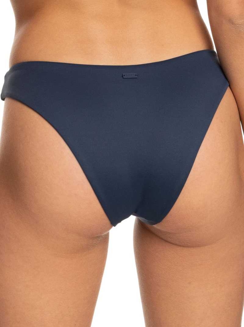 Roxy Beach Classics High Leg Bikini Bottoms Mood Indigo | BNHIW-9472