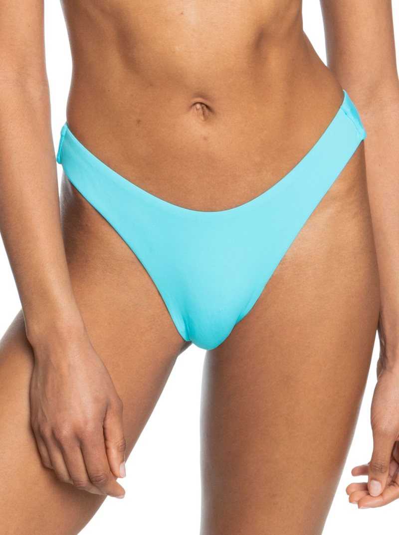 Roxy Beach Classics High Leg Bikini Bottoms Bachelor Button | NJTSQ-3025