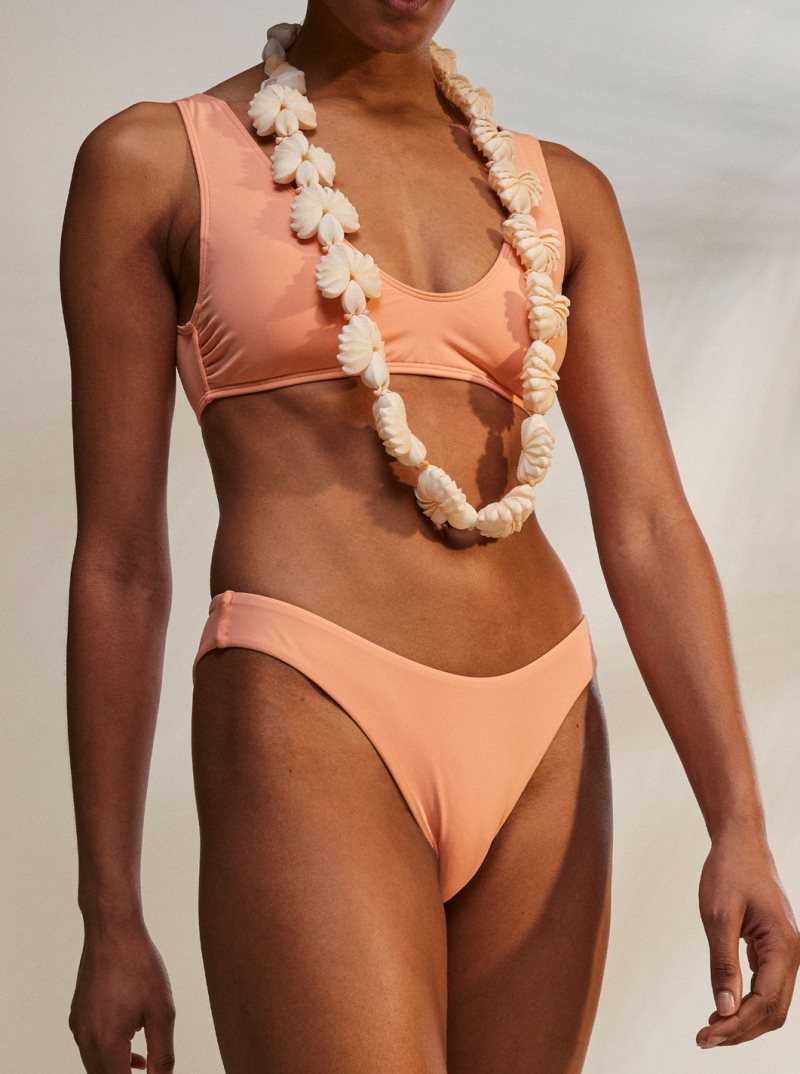 Roxy Beach Classics High Leg Bikini Bottoms Papaya Punch | SVJBR-0312