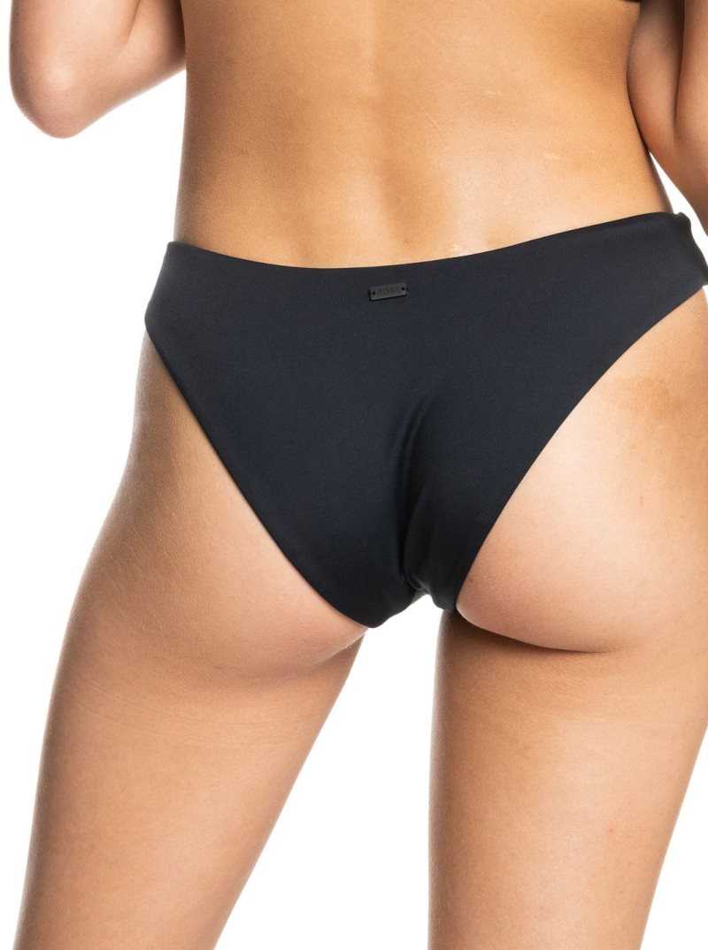 Roxy Beach Classics High Leg Bikini Bottoms Anthracite | UBFAQ-3957