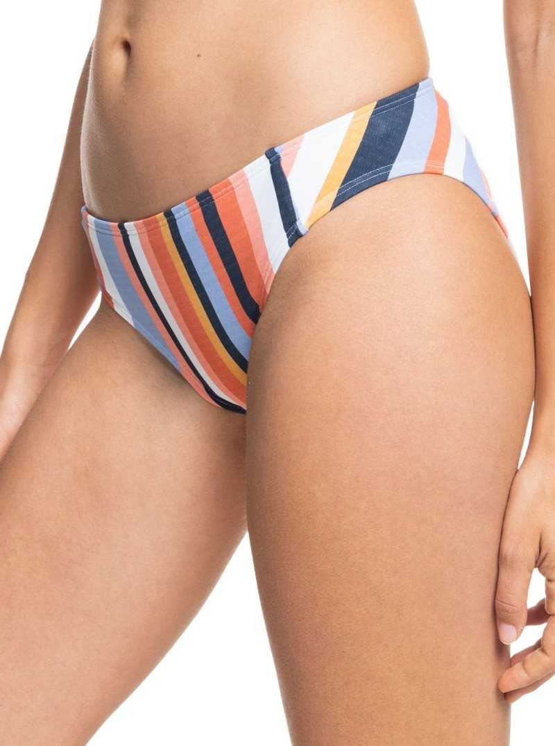 Roxy Beach Classics Hipster Bikini Bottoms Mood Indigo Color Current S | KDMIY-0845