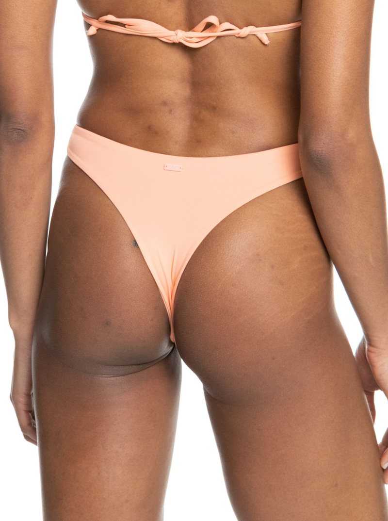 Roxy Beach Classics Mini Bikini Bottoms Papaya Punch | WRHOY-4806