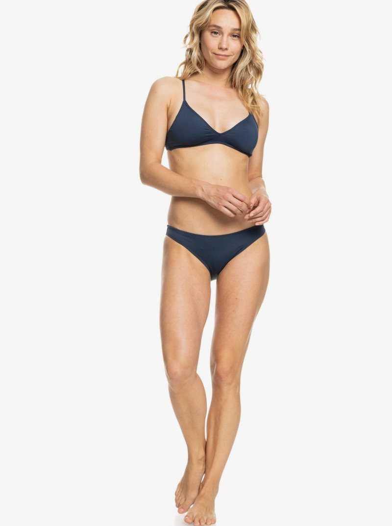 Roxy Beach Classics Moderate Bikini Bottoms Mood Indigo | TRENH-3045