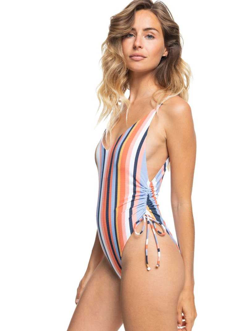 Roxy Beach Classics One-Piece Swimsuit Mood Indigo Color Current S | DGSUZ-5690