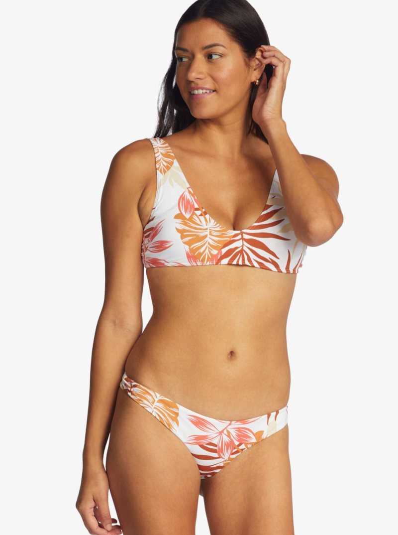 Roxy Beach Classics Separate Bottom Snow White Seaside Tropics | XYMLR-9345