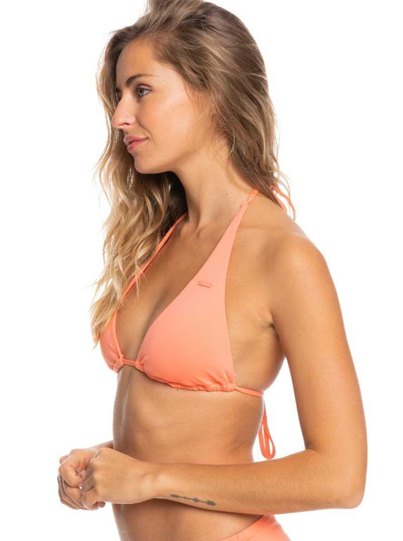 Roxy Beach Classics Tiki Triangle Bikini Top Fusion Coral | HJLZP-0986