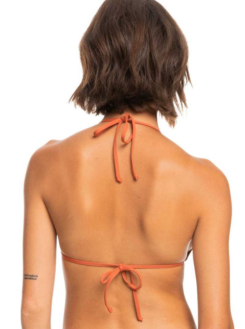 Roxy Beach Classics Tiki Triangle Bikini Top Baked Clay | KWPCB-5268