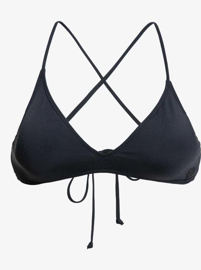 Roxy Beach Classics Triangle Bikini Top Anthracite | KNFPS-8301