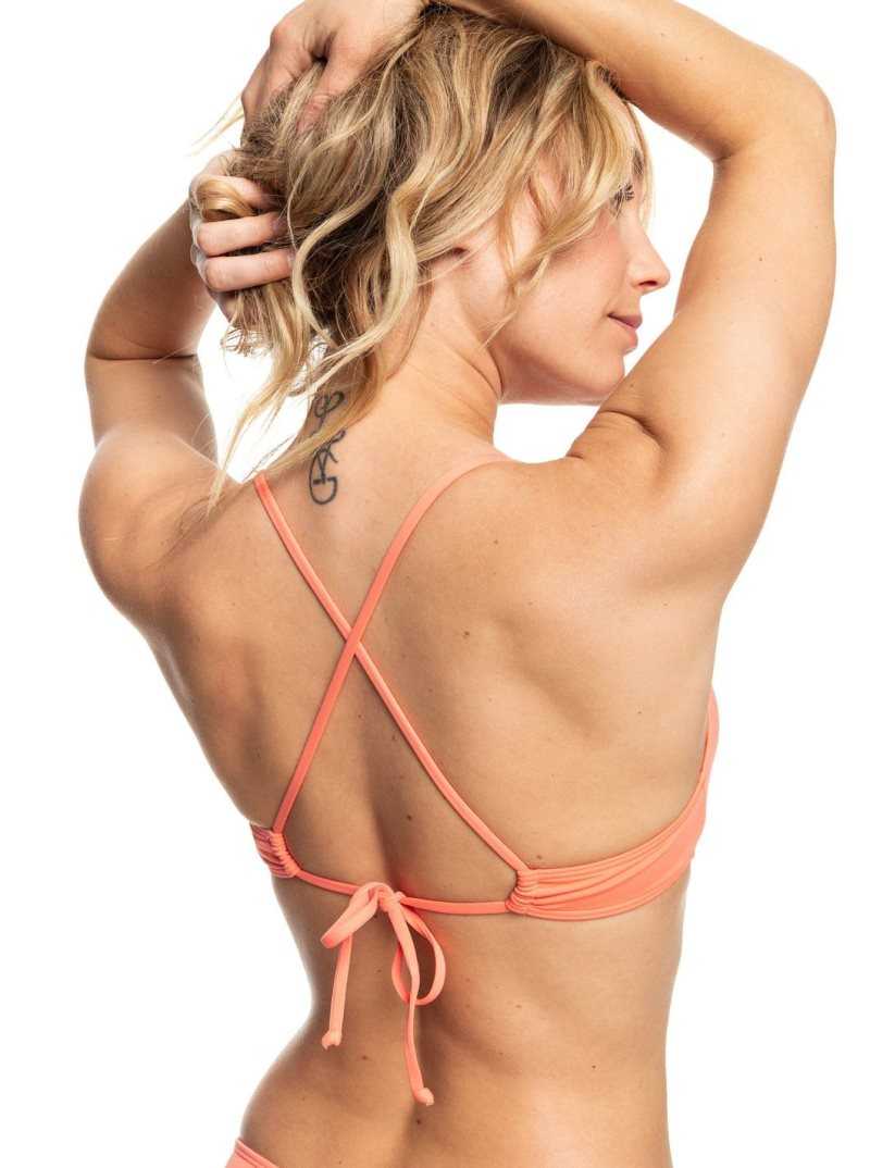 Roxy Beach Classics Triangle Bikini Top Fusion Coral | UKORY-2740