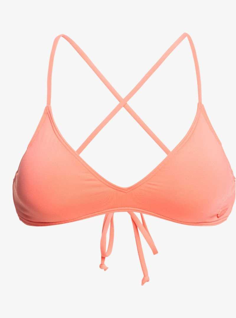 Roxy Beach Classics Triangle Bikini Top Fusion Coral | UKORY-2740