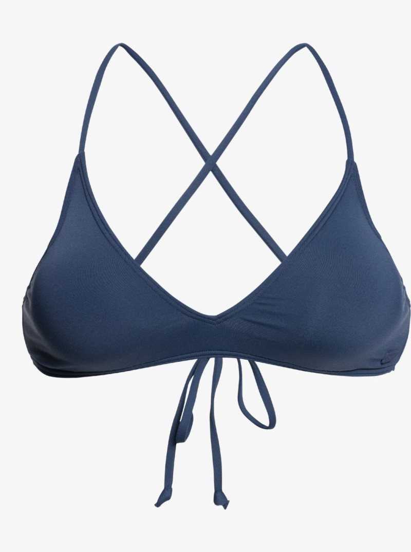 Roxy Beach Classics Triangle Bikini Top Mood Indigo | VIJRD-6370