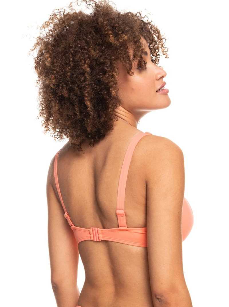 Roxy Beach Classics Underwired D-Cup Bikini Top Fusion Coral | KBCES-6258