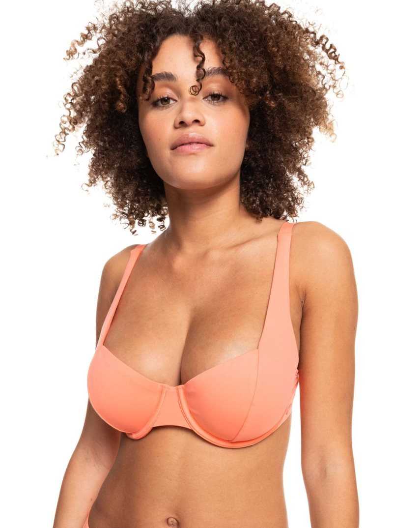 Roxy Beach Classics Underwired D-Cup Bikini Top Fusion Coral | KBCES-6258