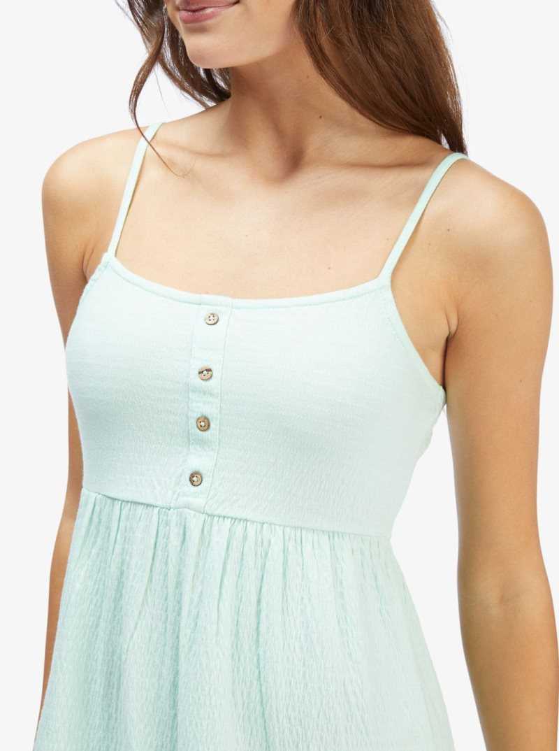 Roxy Beach Hangs Strappy Dress Brook Green | UDAMX-1840